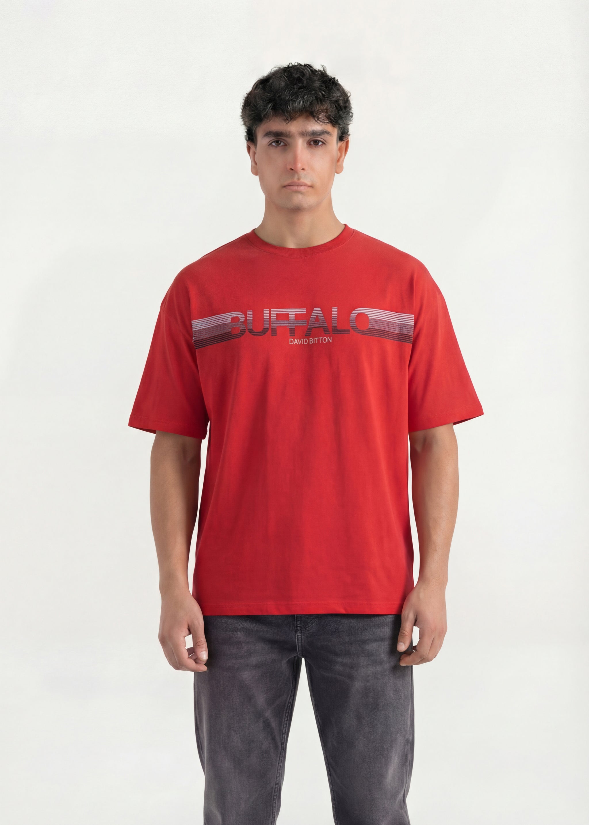 Red Stripe Logo Graphic T-Shirt