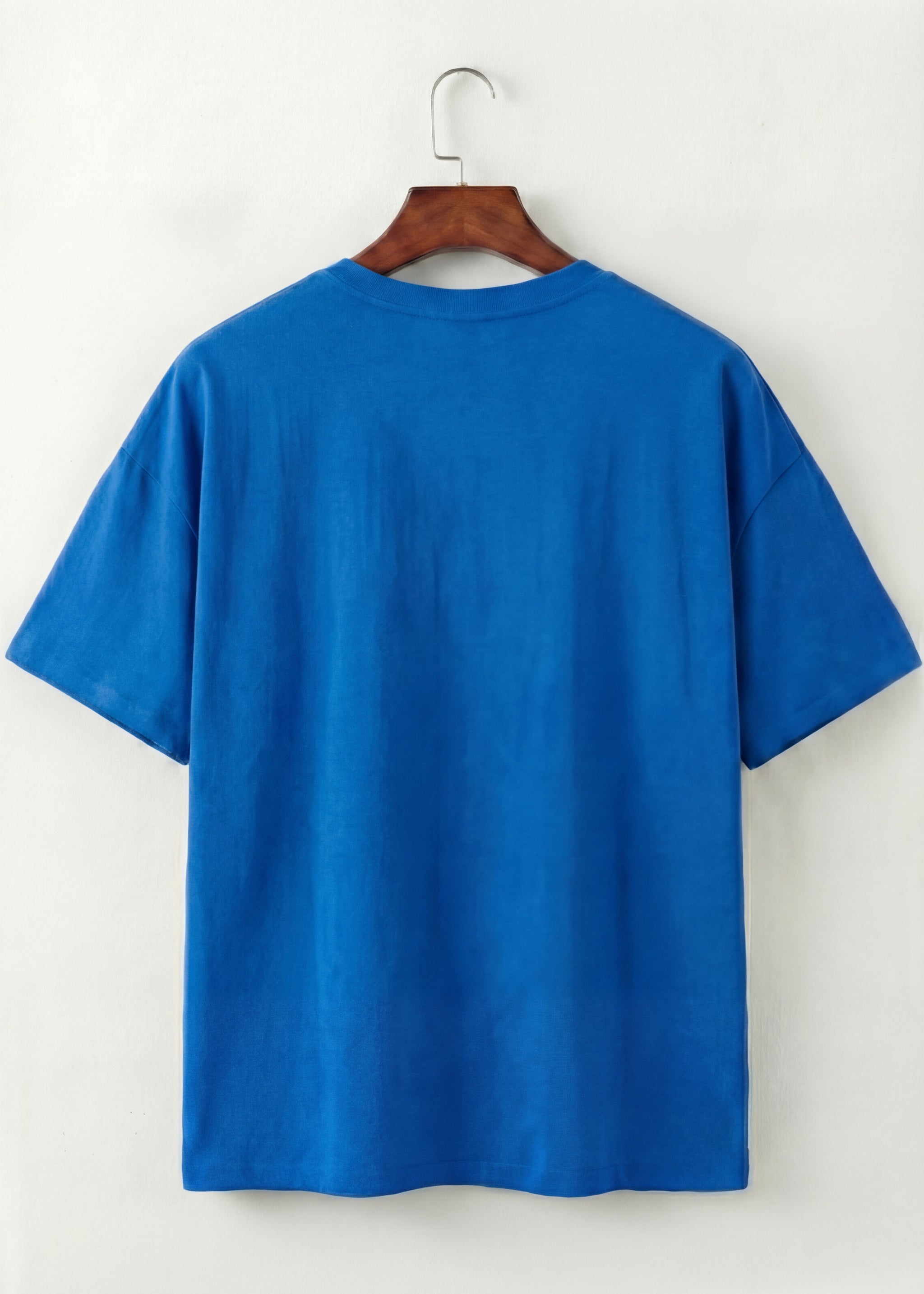 Royal Blue Stripe Logo Graphic T-Shirt