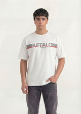 White Stripe Logo Graphic T-Shirt