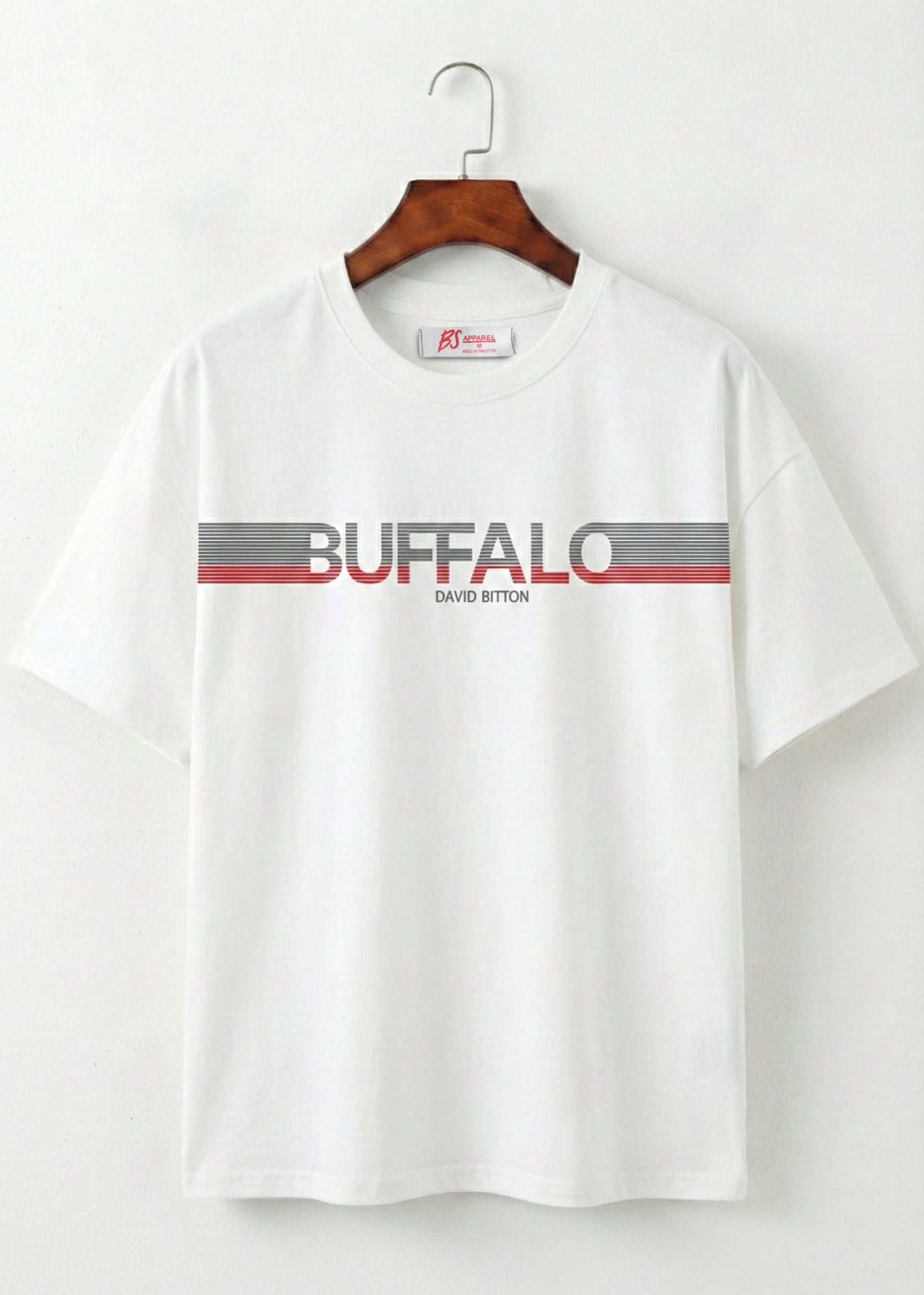 White Stripe Logo Graphic T-Shirt