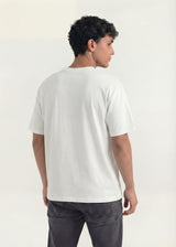 White Stripe Logo Graphic T-Shirt