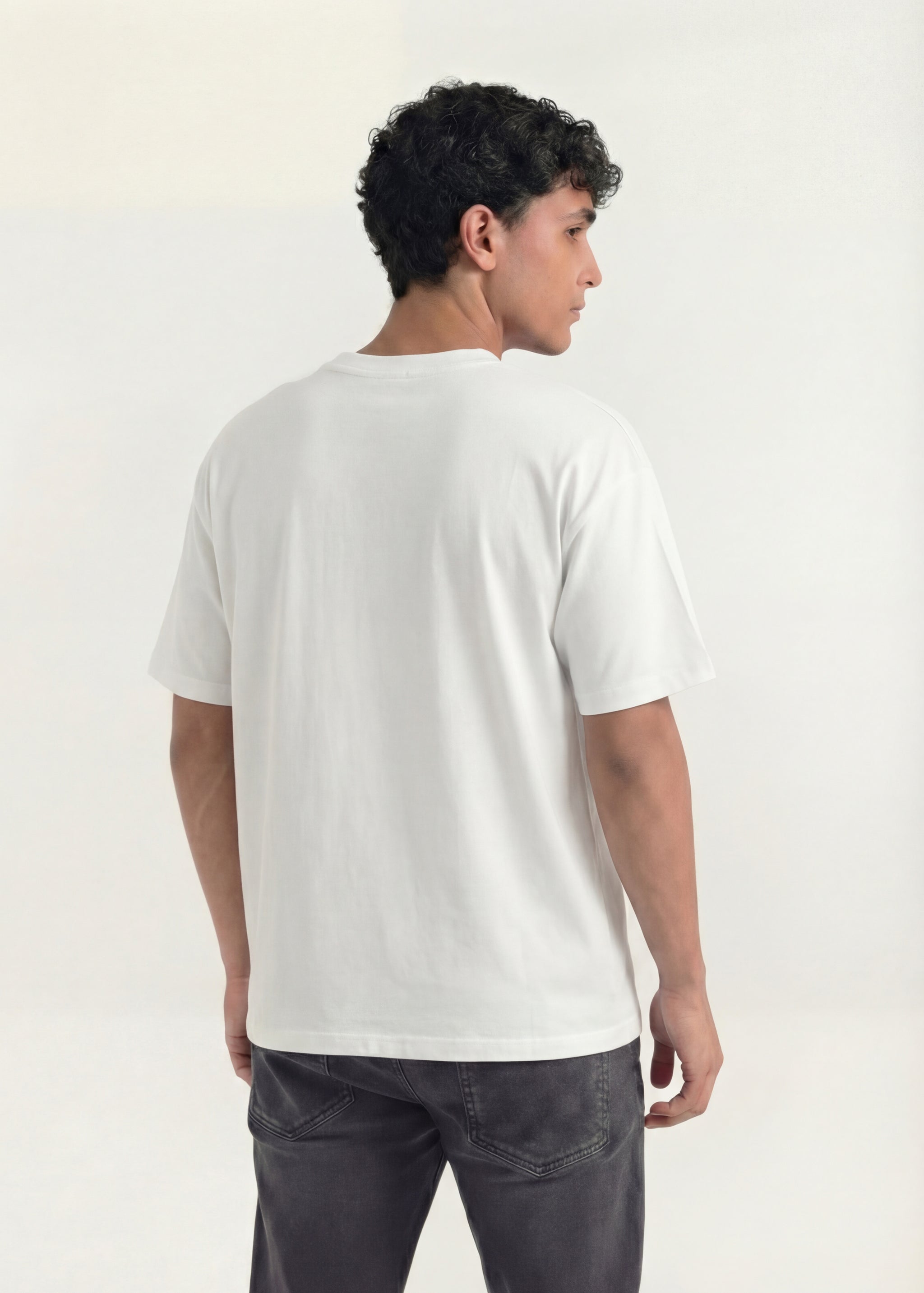 White Stripe Logo Graphic T-Shirt