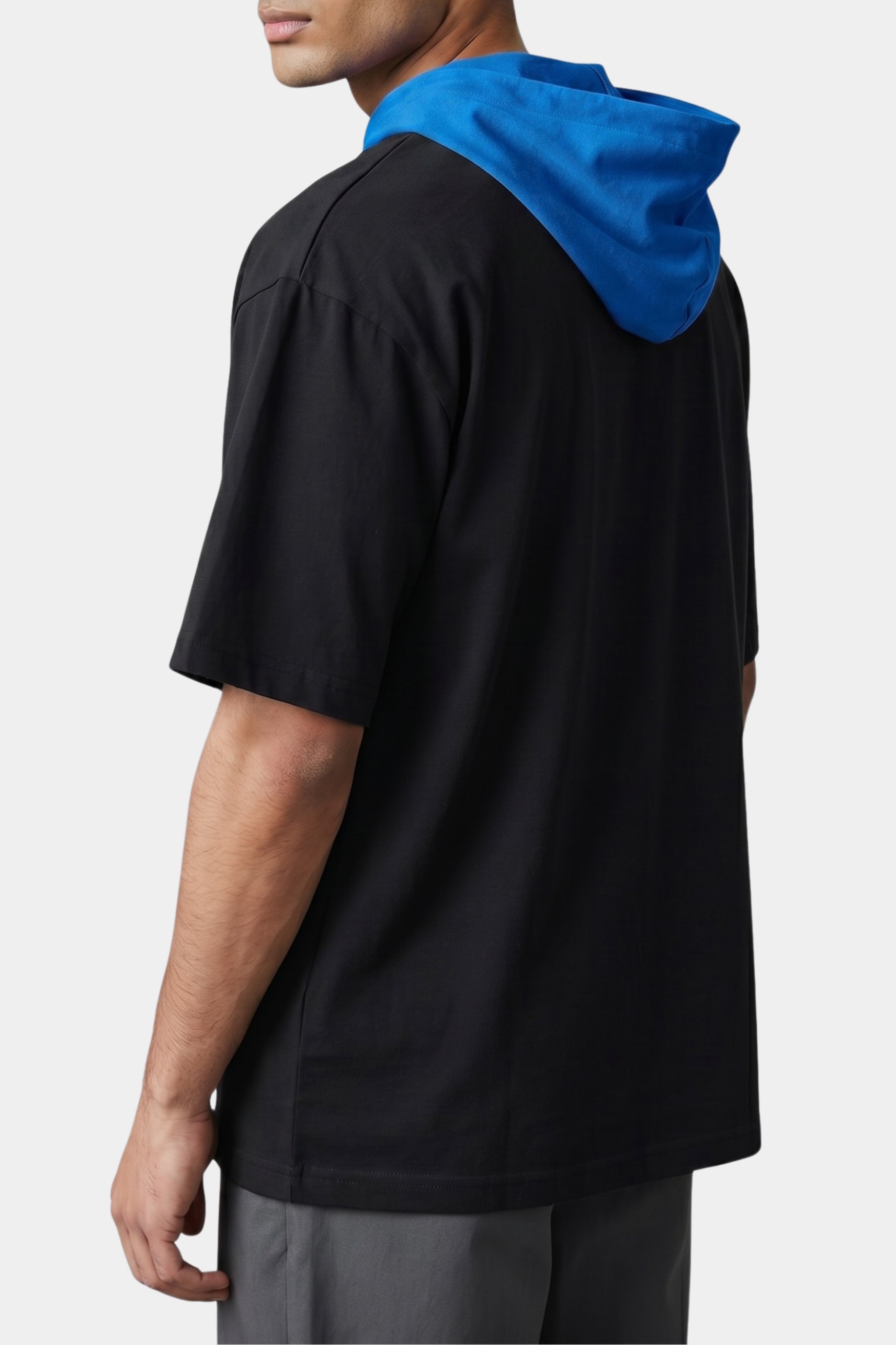Midnight Blue Utility Zip Hooded Tee