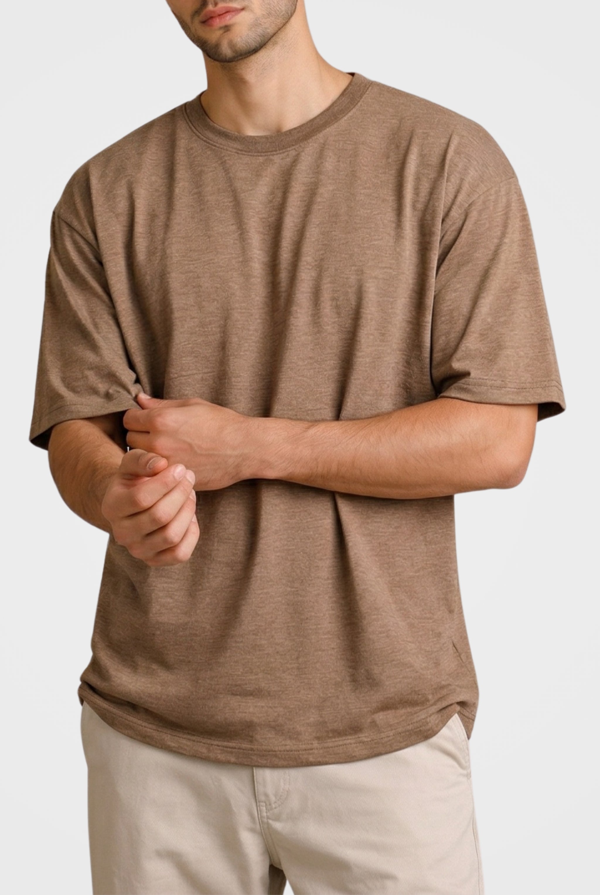 Brown Crew Neck T-Shirt