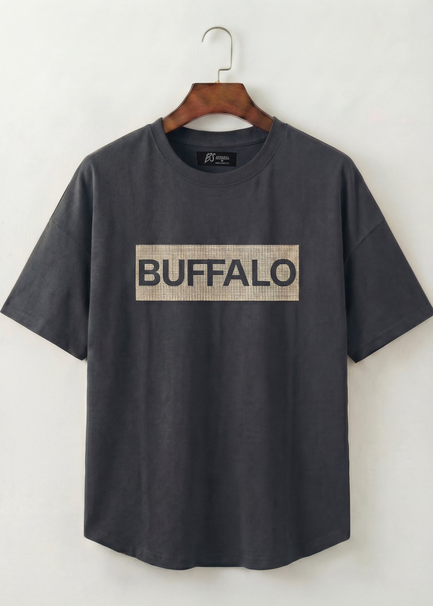 Grey Box Logo Crew Neck T-Shirt