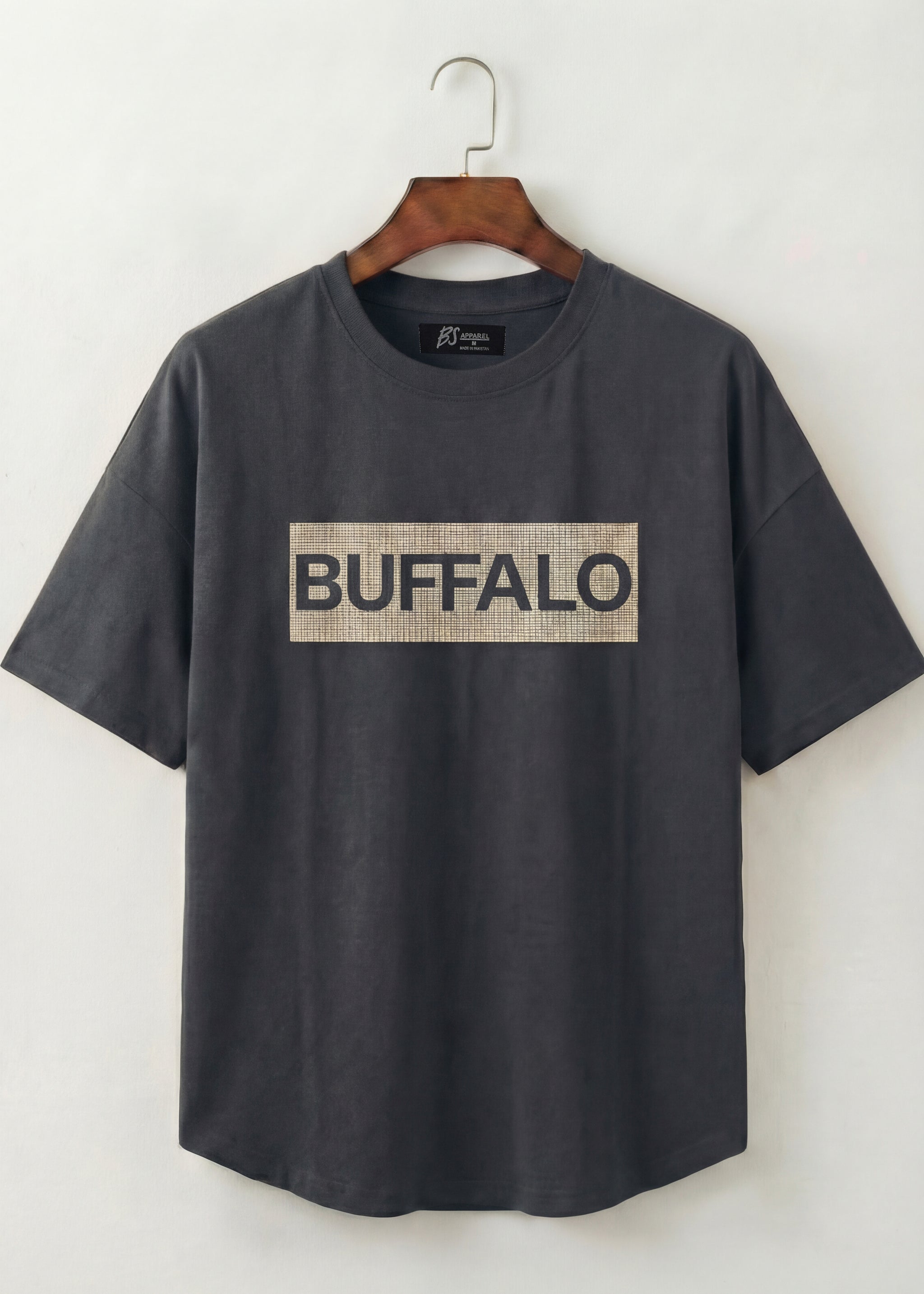 Grey Box Logo Crew Neck T-Shirt