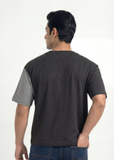 Monochrome Axis Panel T-Shirt