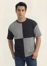 Monochrome Axis Panel T-Shirt