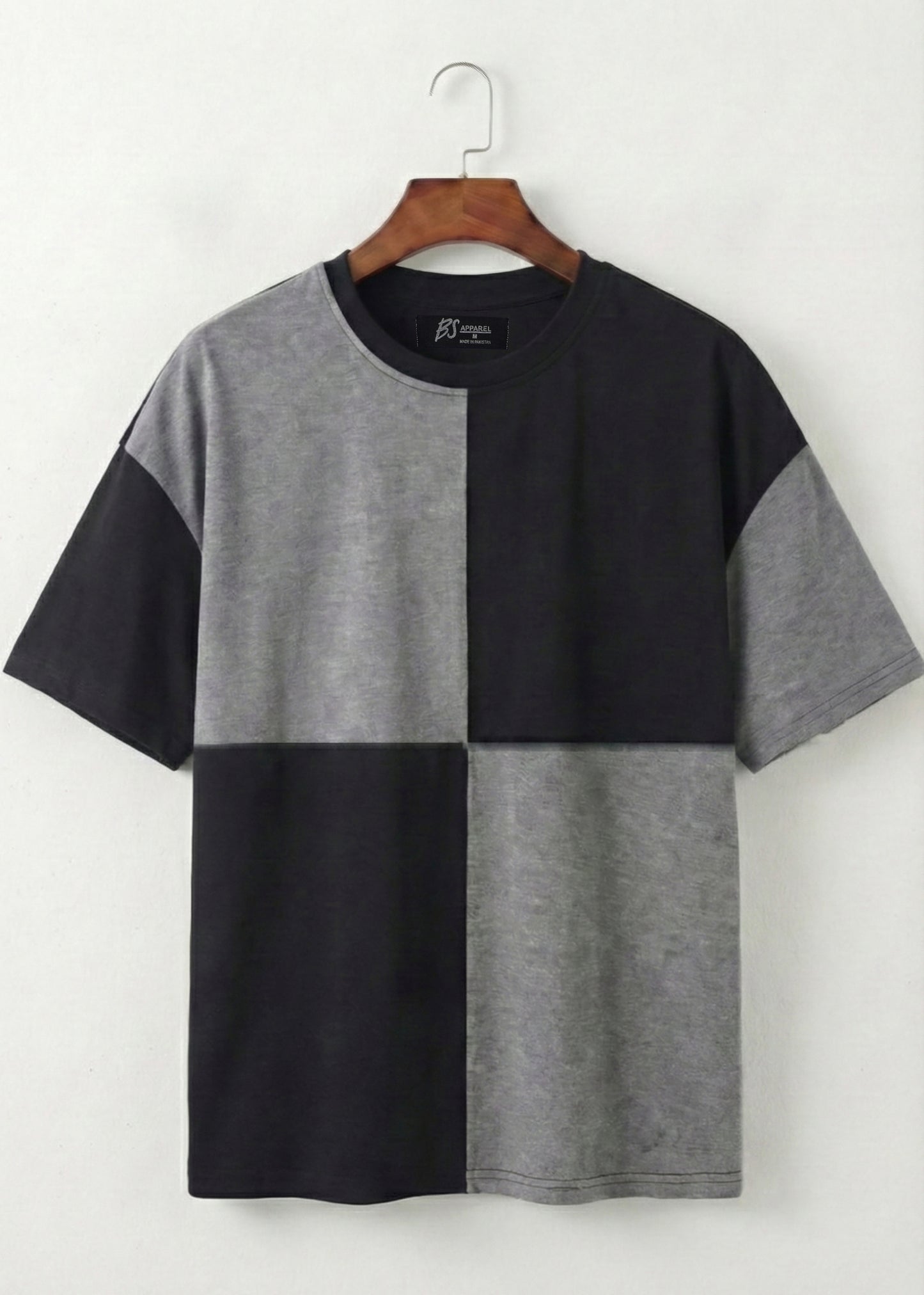 Monochrome Axis Panel T-Shirt