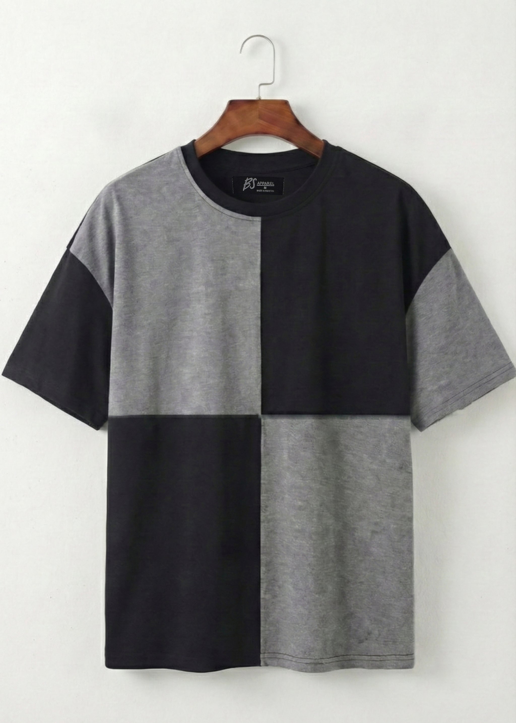 Monochrome Axis Panel T-Shirt