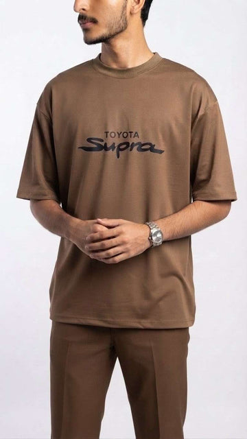 Drop Shoulder T-Shirt For Men - DTF Graphics | Supra