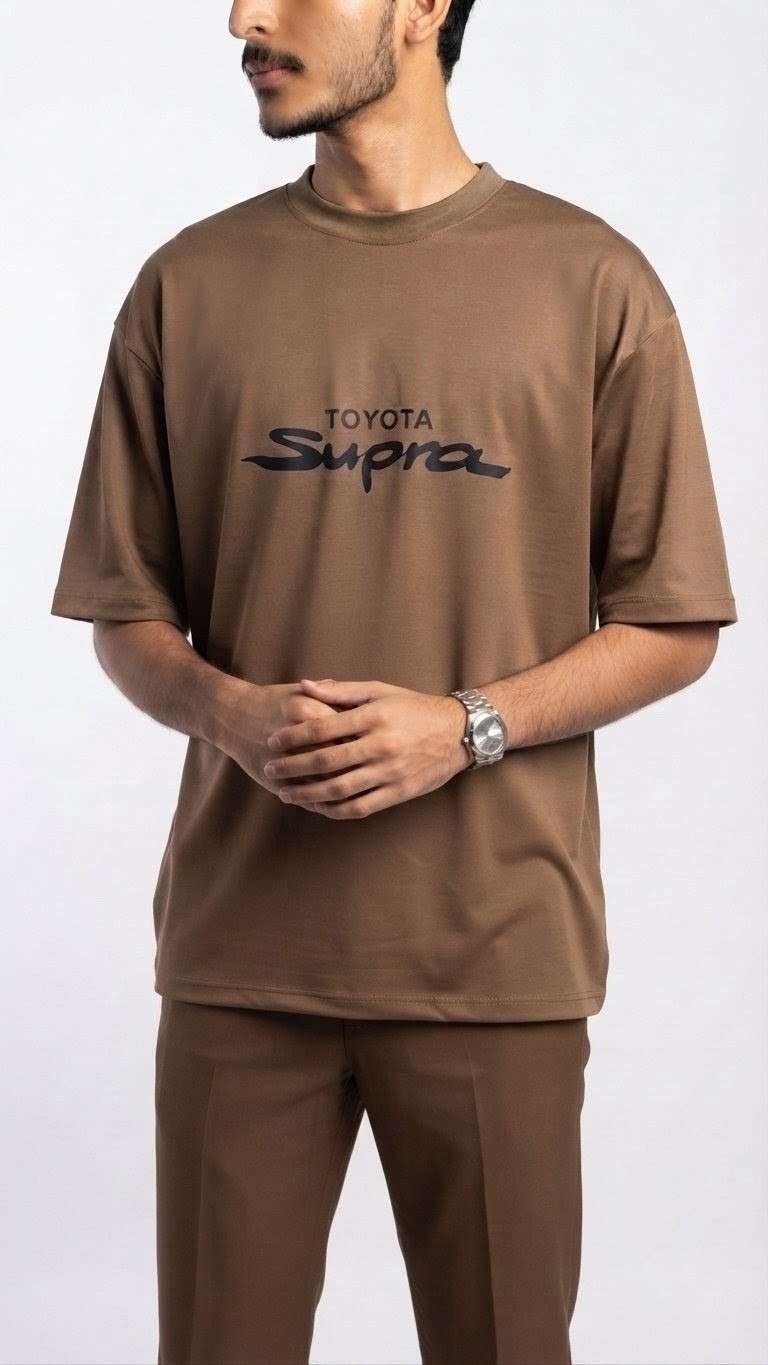 Drop Shoulder T-Shirt For Men - DTF Graphics | Supra