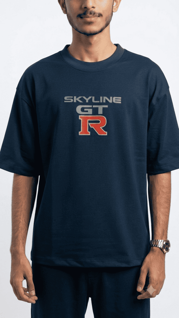 Drop Shoulder T-Shirt For Men - DTF Graphics | Skyline GTR