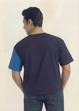 Cobalt Divide Panel T-Shirt