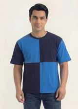 Cobalt Divide Panel T-Shirt