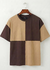 Mocha Split Panel T-Shirt