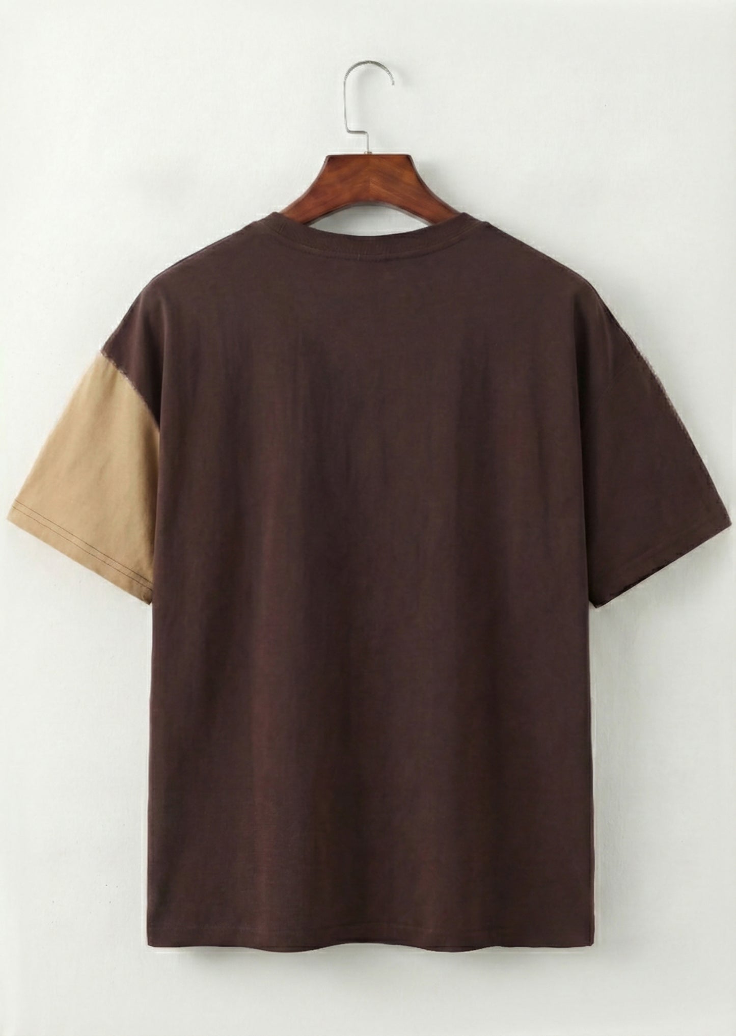 Mocha Split Panel T-Shirt