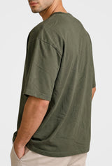 Olive Green Crew Neck T-Shirt