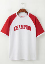 Crimson Varsity Raglan Tee