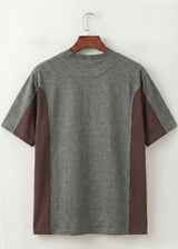 Paris Graphic Panel Tee (Grey & Brown)