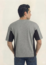 Paris Graphic Panel Tee (Grey & Black)