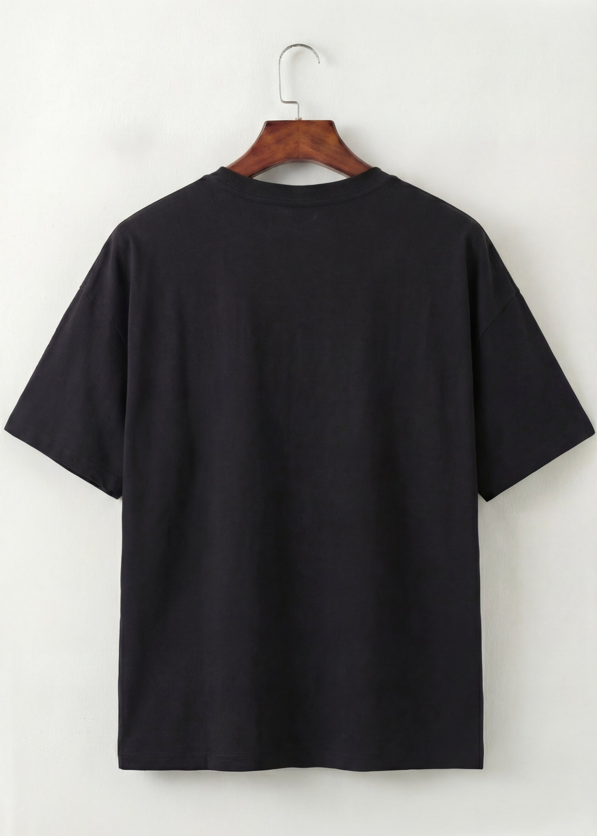 Midnight Contrast Panel V-Neck T-Shirt