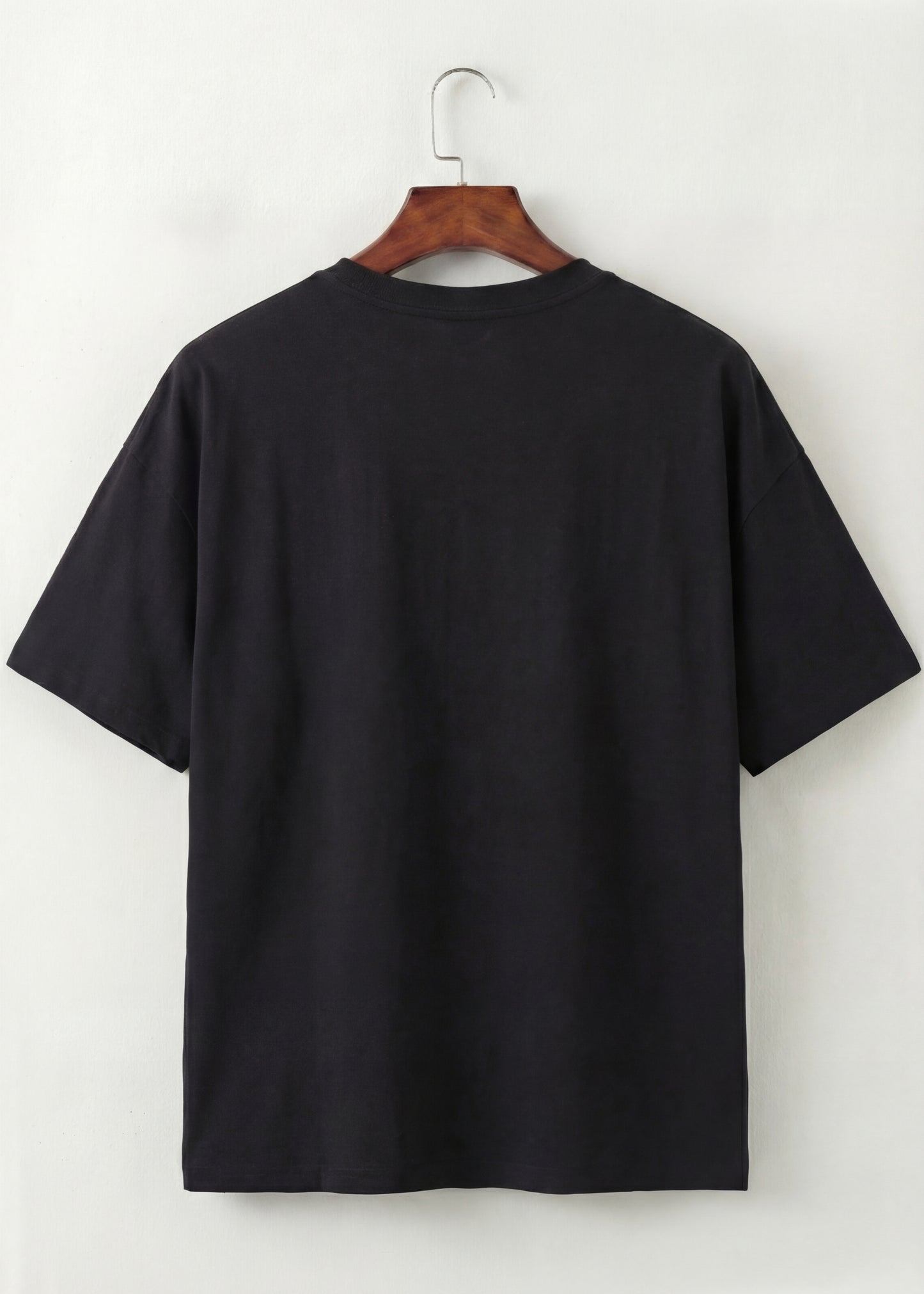 Midnight Brown Contrast Panel V-Neck T-Shirt