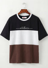 Midnight Mocha Colorblock Script T-Shirt