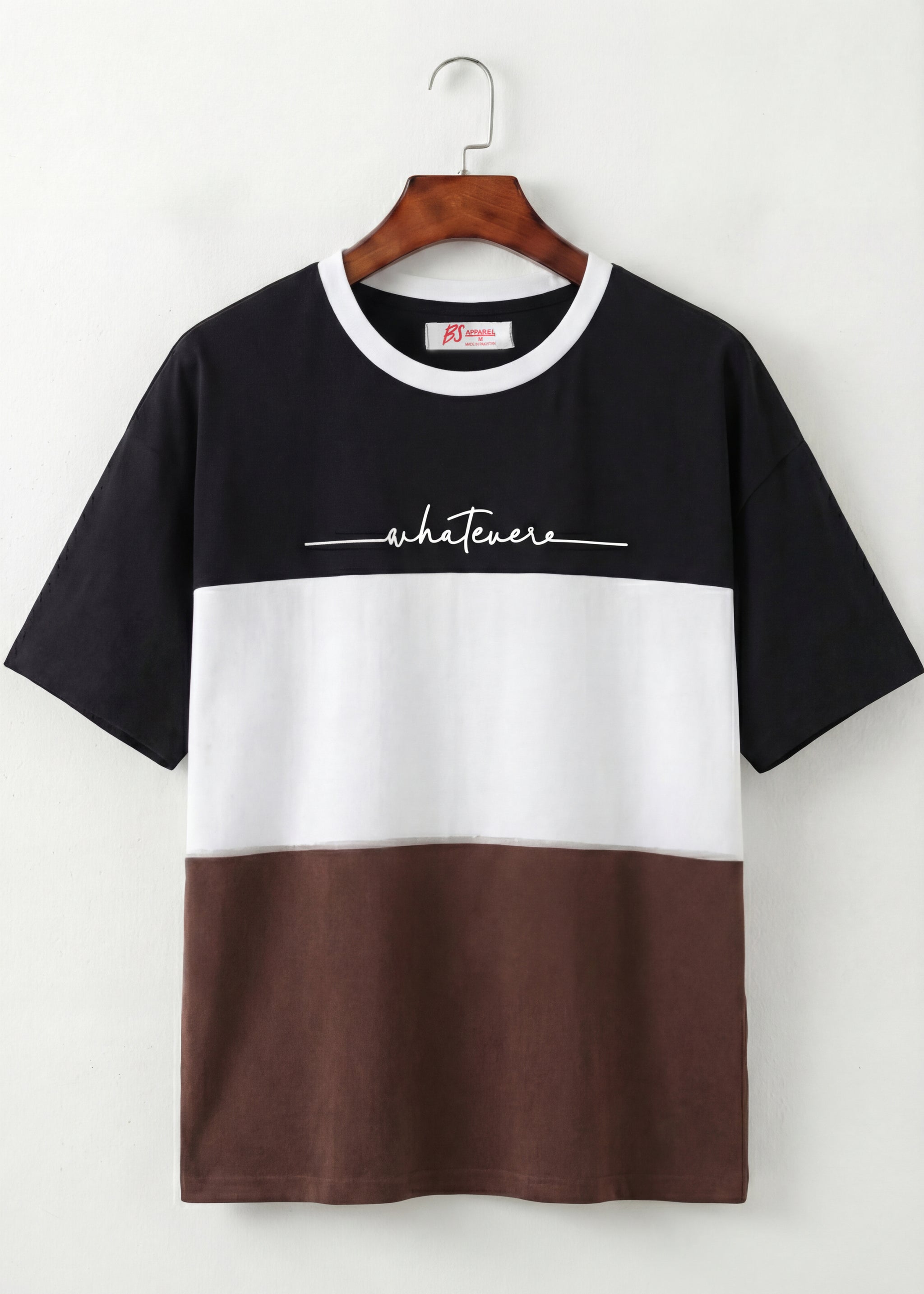 Midnight Mocha Colorblock Script T-Shirt