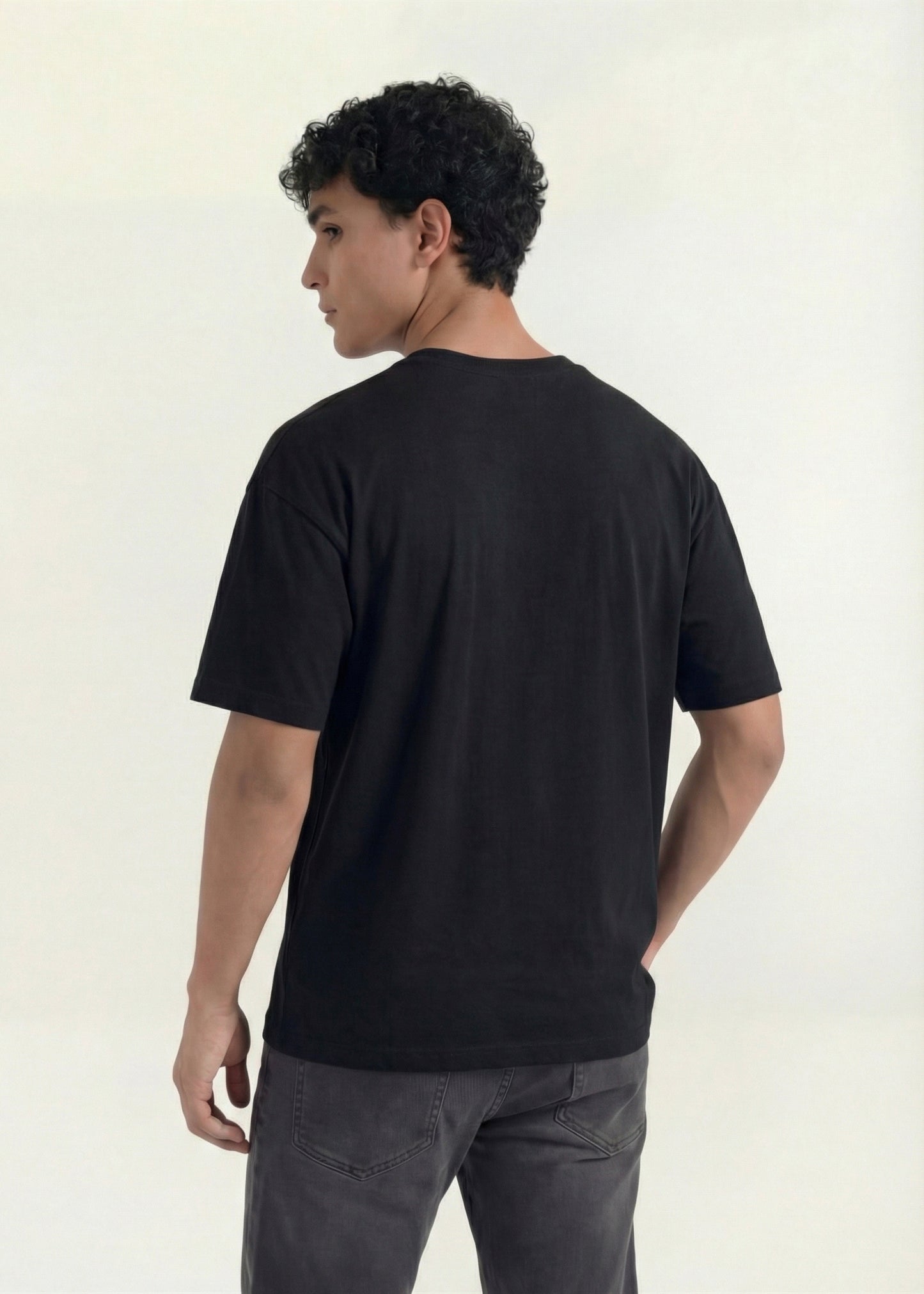 Black Stripe Logo Graphic T-Shirt