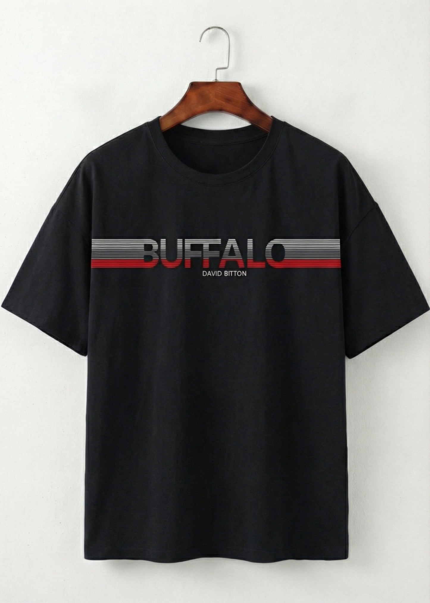 Black Stripe Logo Graphic T-Shirt