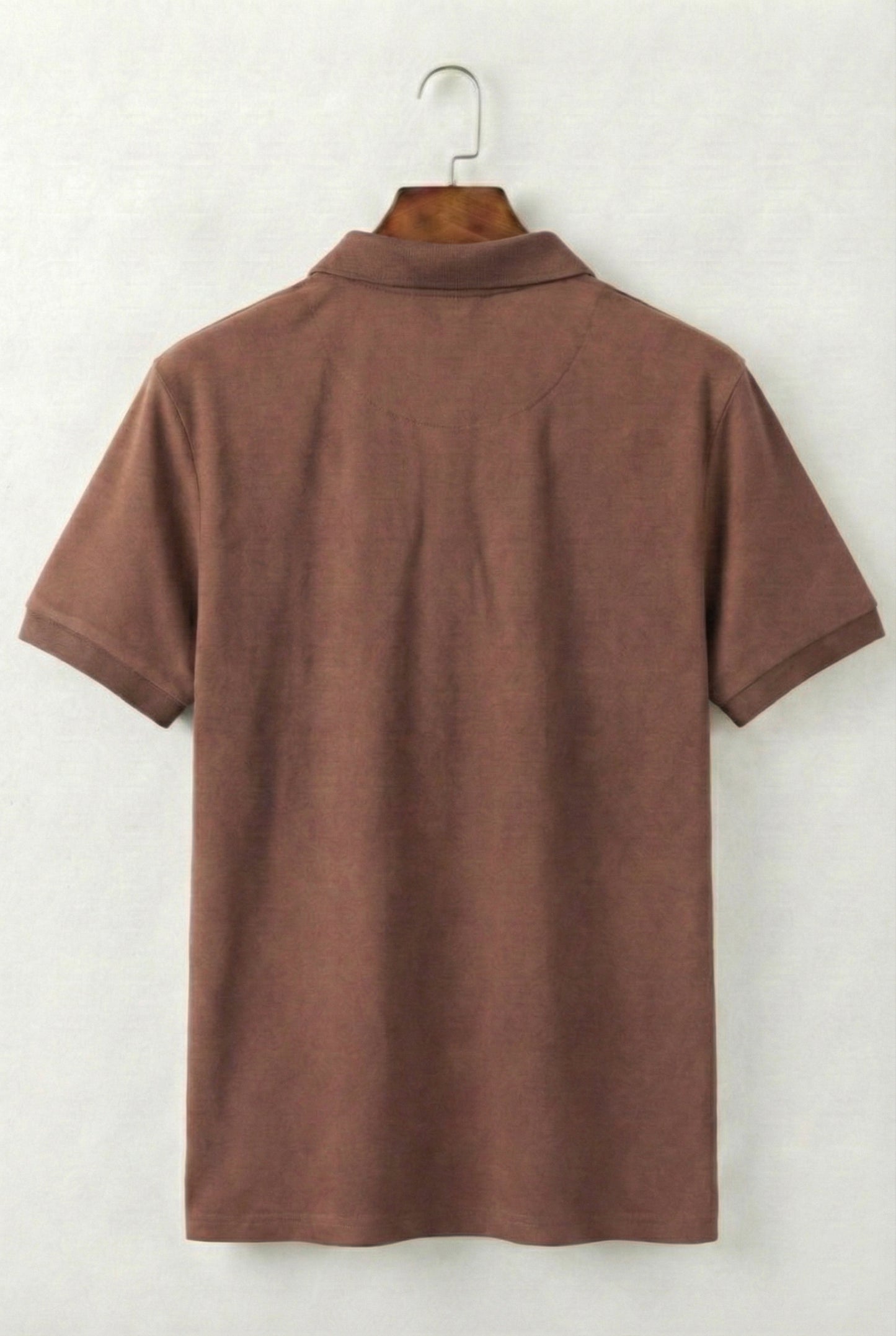Classic Warm Mocha Brown Polo Shirt