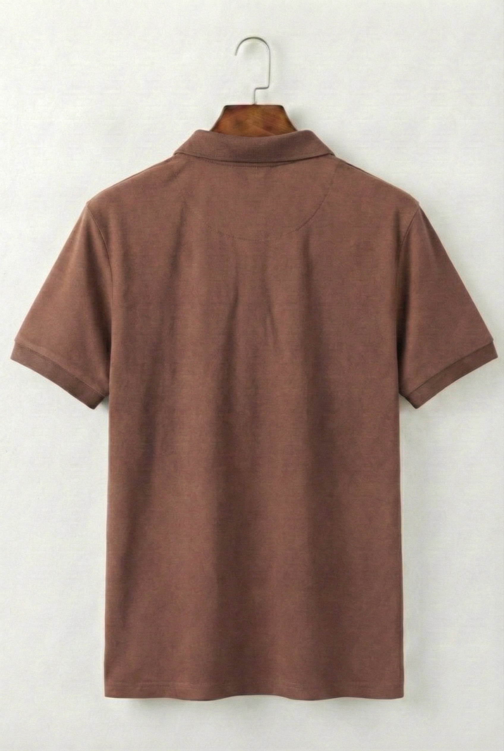 Classic Warm Mocha Brown Polo Shirt