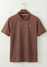 Classic Warm Mocha Brown Polo Shirt
