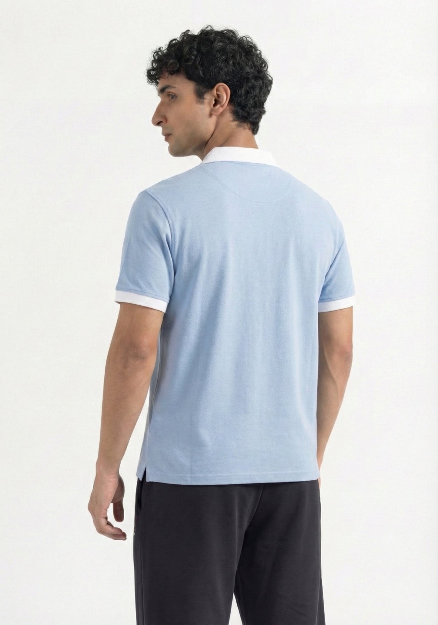 Classic Frosted Blue Polo Shirt