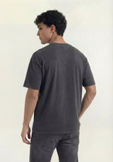 Grey Stripe Logo Graphic T-Shirt