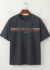 Grey Stripe Logo Graphic T-Shirt