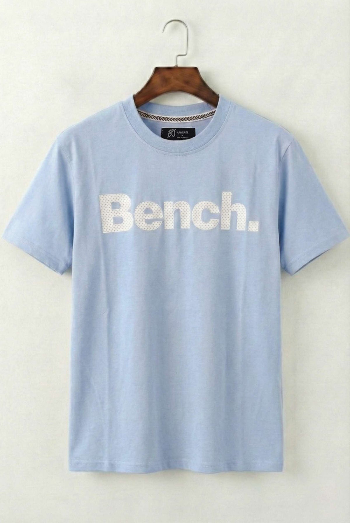 Printed Crew Neck Bench T-Shirt For Men | Sky Blue