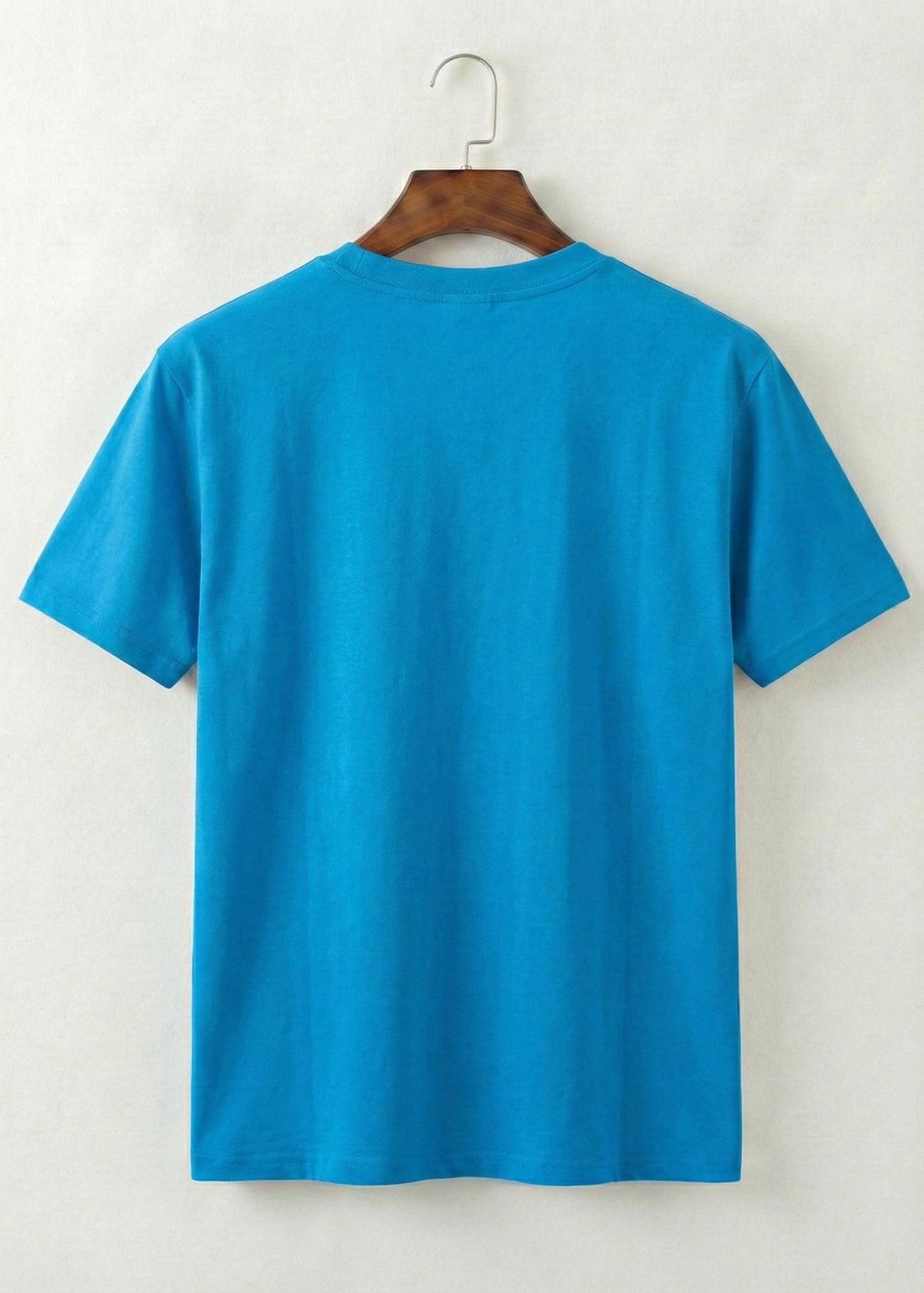 Printed V-Neck T-Shirt (Royal Blue)