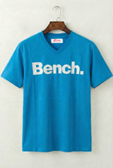 Printed V-Neck T-Shirt (Royal Blue)