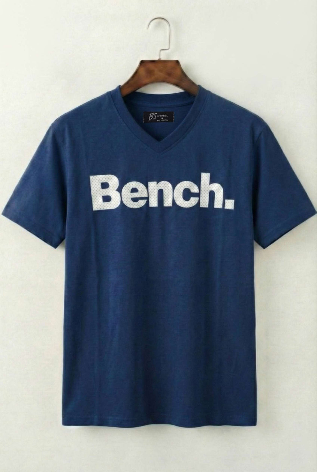 Printed Crew Neck Bench T-Shirt For Men | Navy Blue