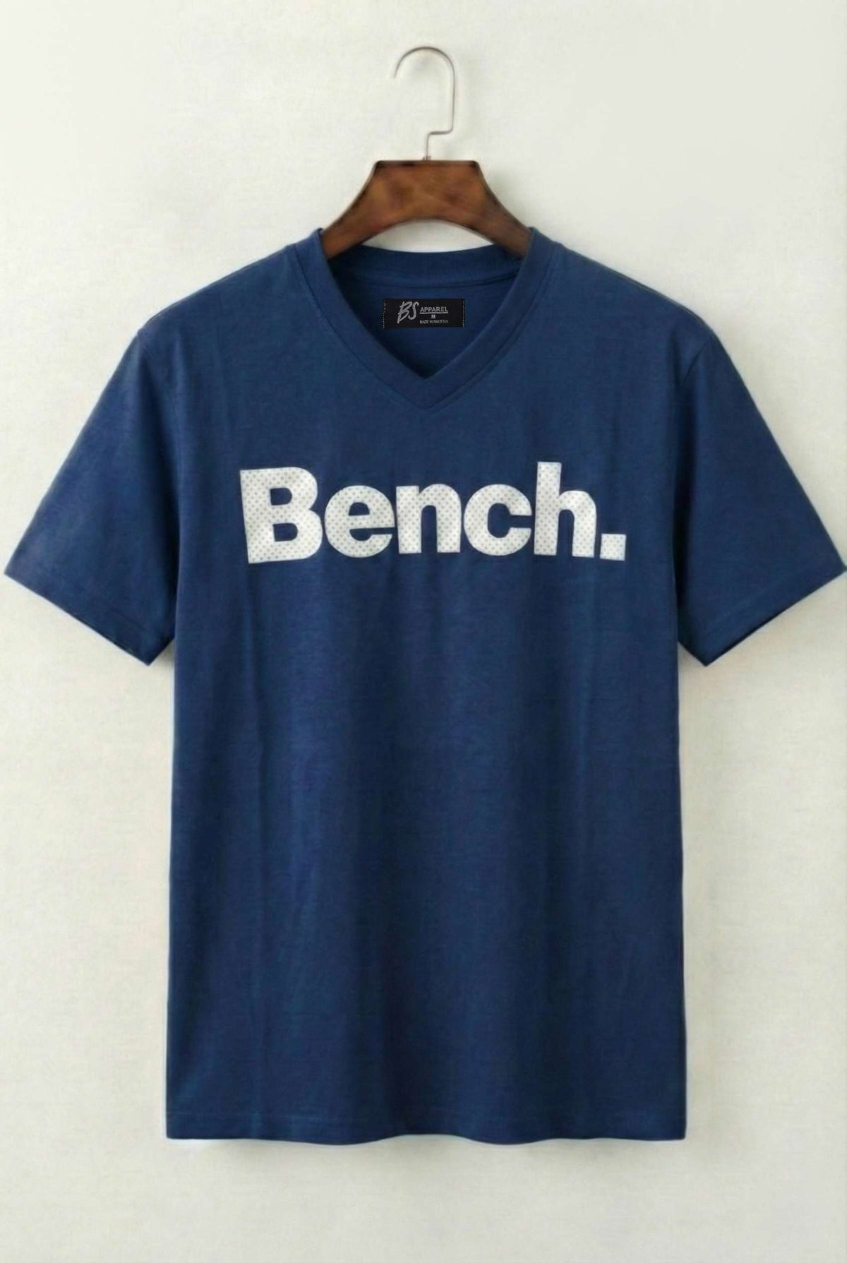 Printed Crew Neck Bench T-Shirt For Men | Navy Blue