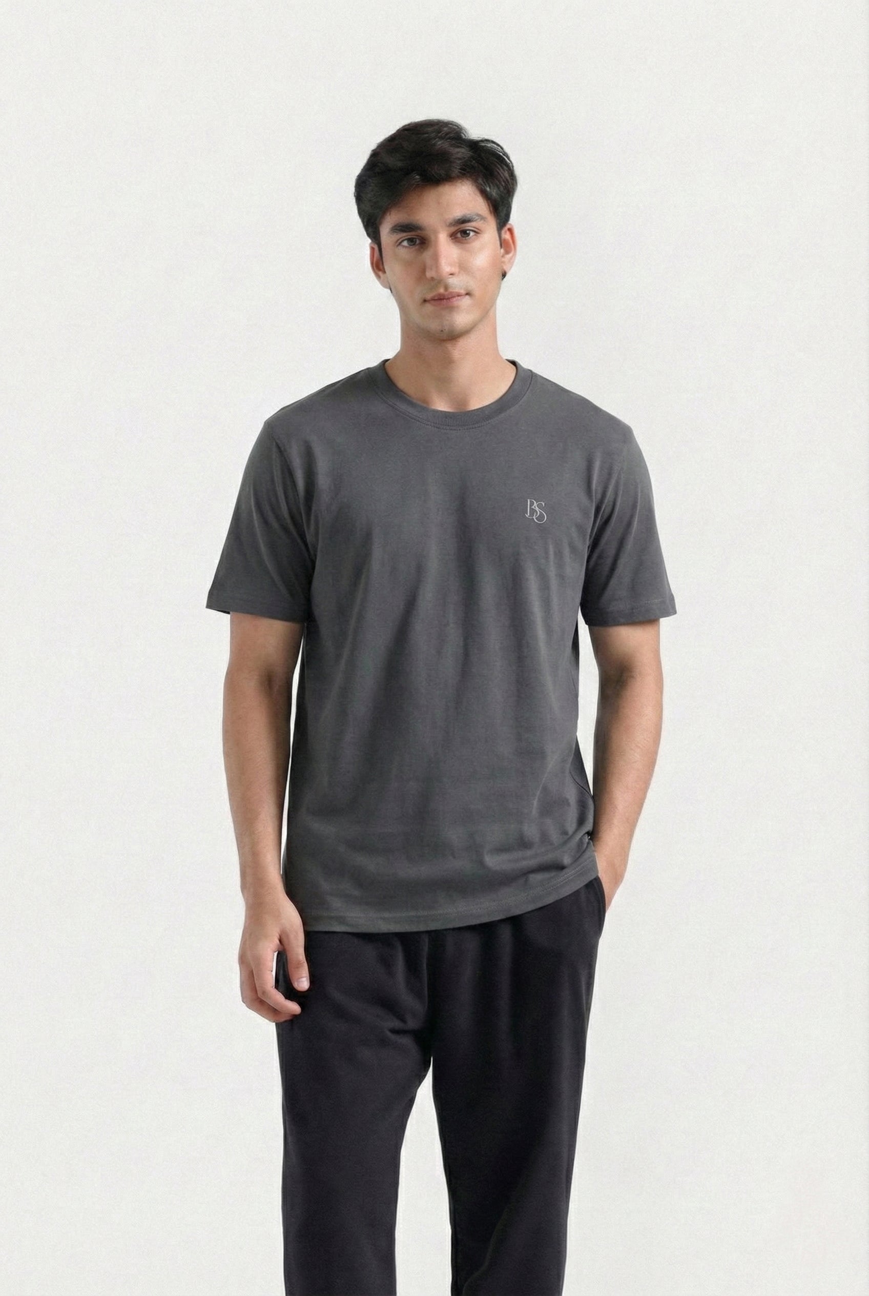 Basic Logo T-Shirt (Dark Grey)