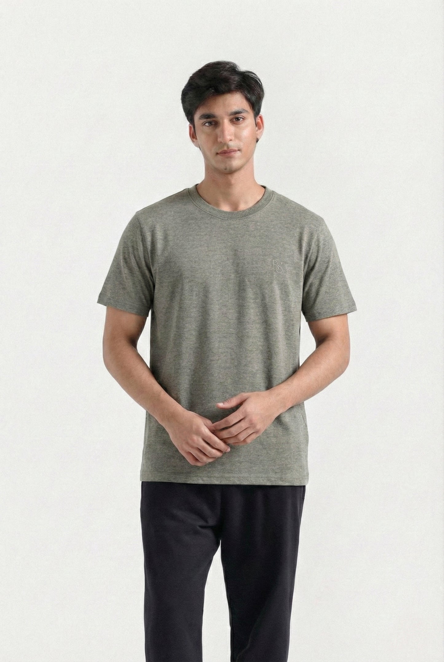 Basic Logo T-Shirt (Light Grey)