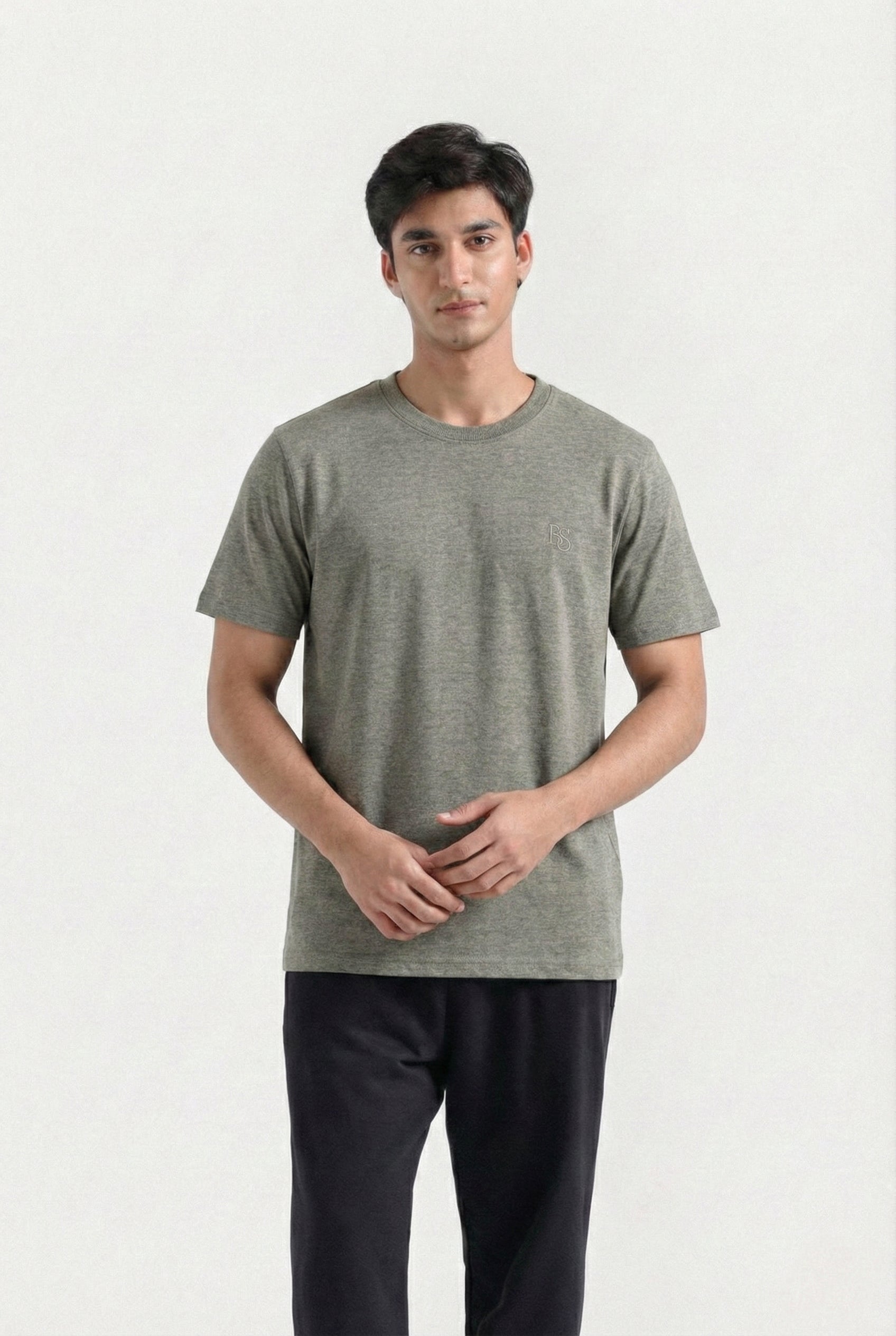Basic Logo T-Shirt (Light Grey)