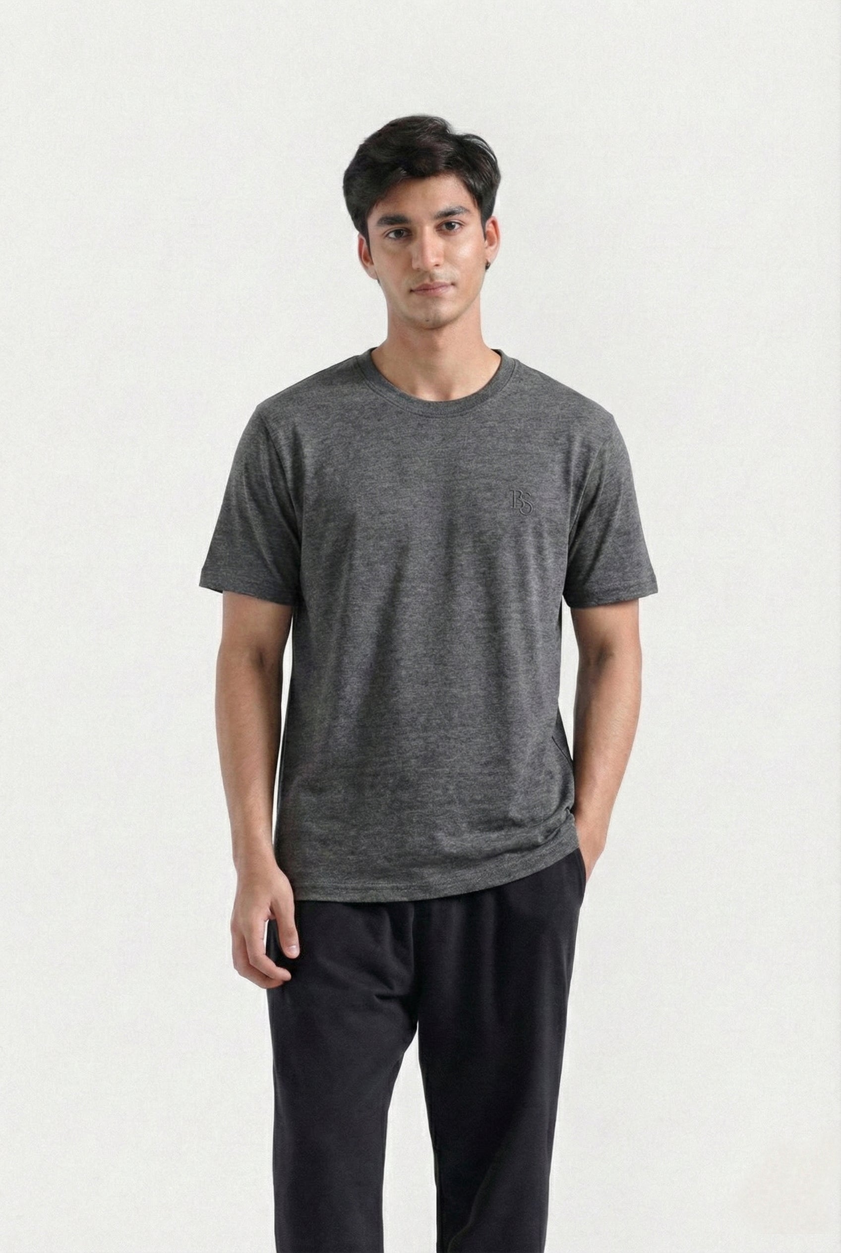 Basic Logo T-Shirt (Charcoal)