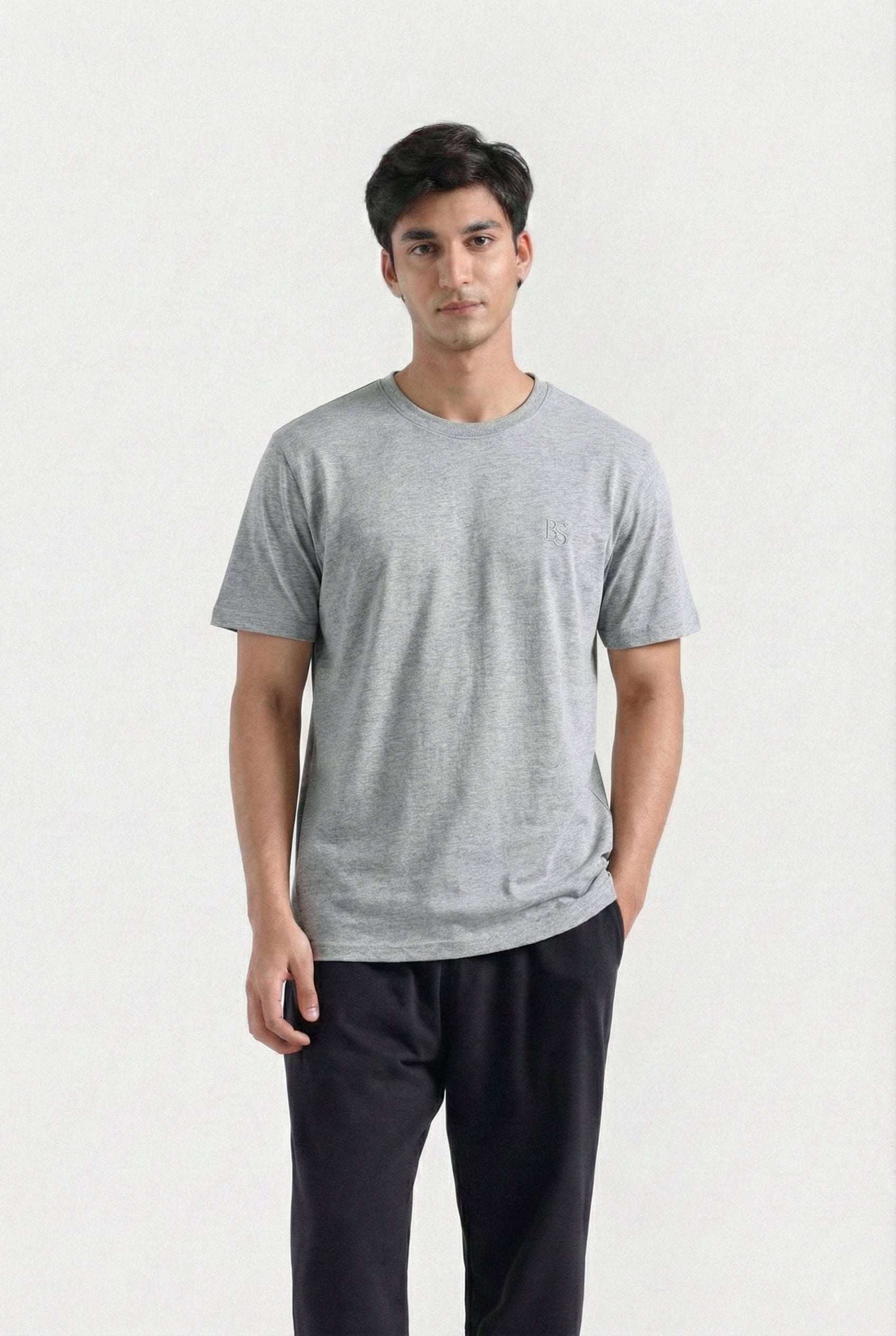 Basic Logo T-Shirt (Heather Grey)