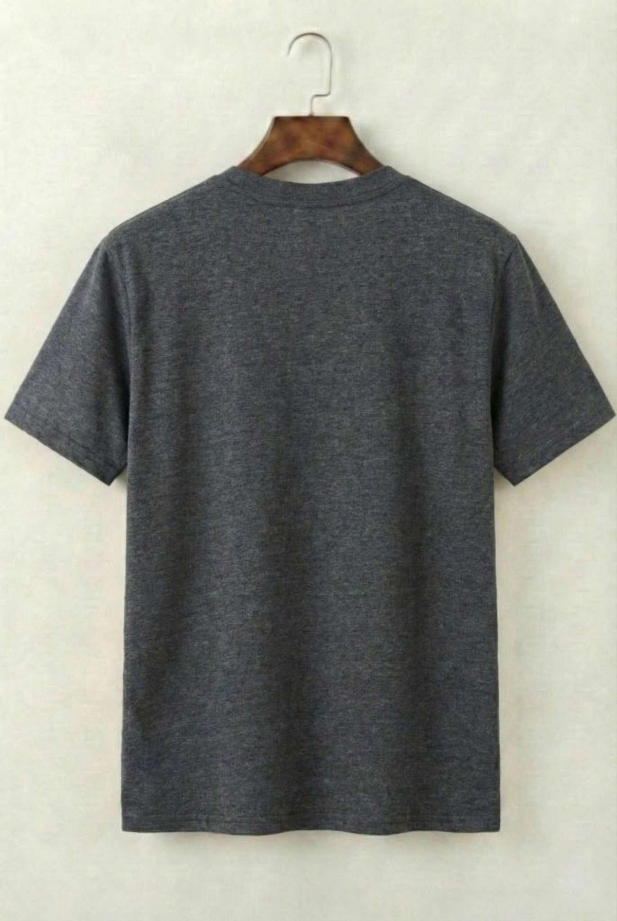 Printed Crew Neck T-Shirt For Men | Charcoal