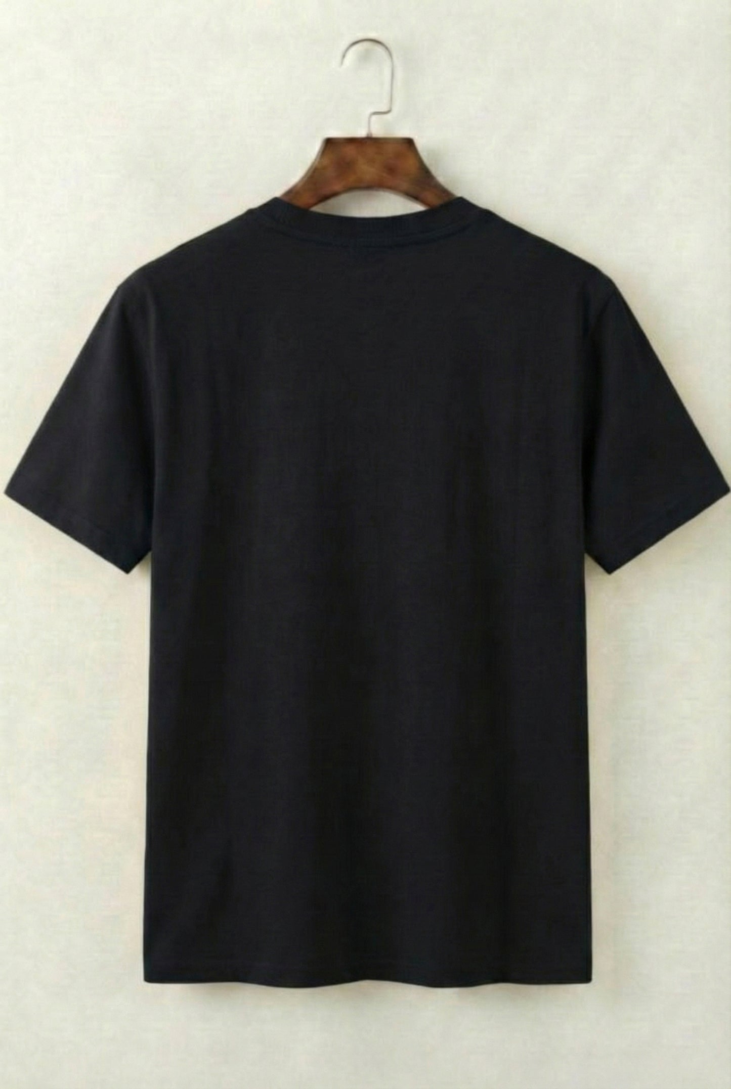 Printed Crew Neck T-Shirt (Black)