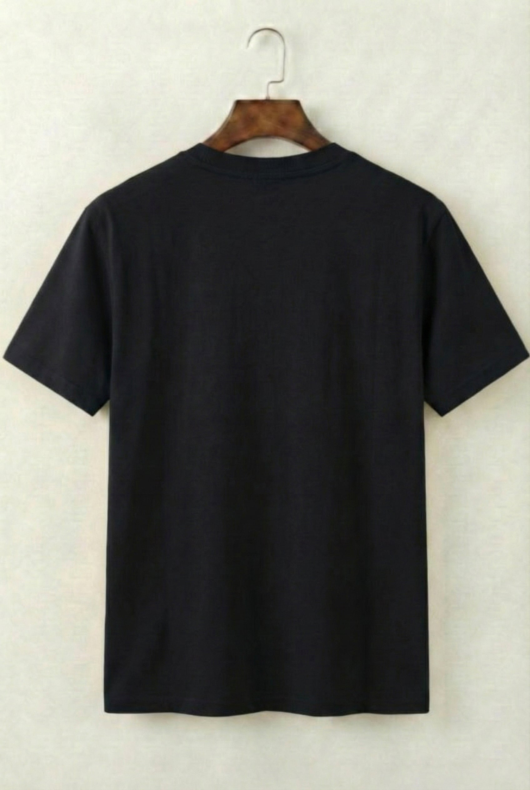 Printed Crew Neck T-Shirt (Black)